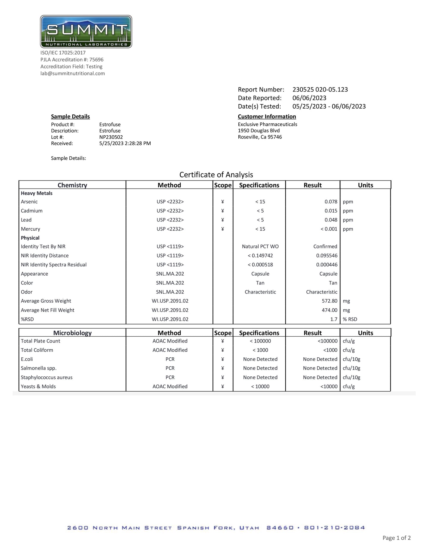 ESTROFUSE (60 Capsules)