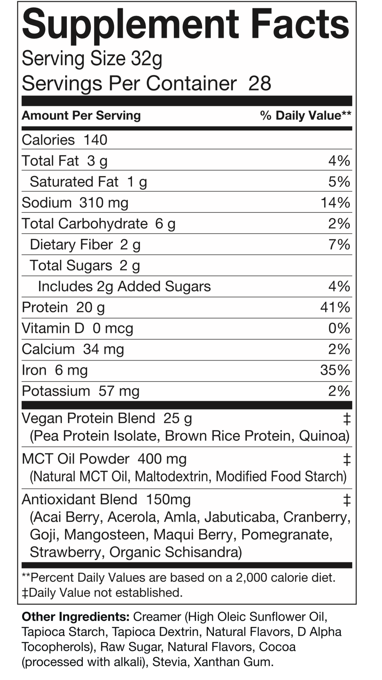 VEGAN BROWNIE BATTER MIX WHEY PROTEIN FACTS