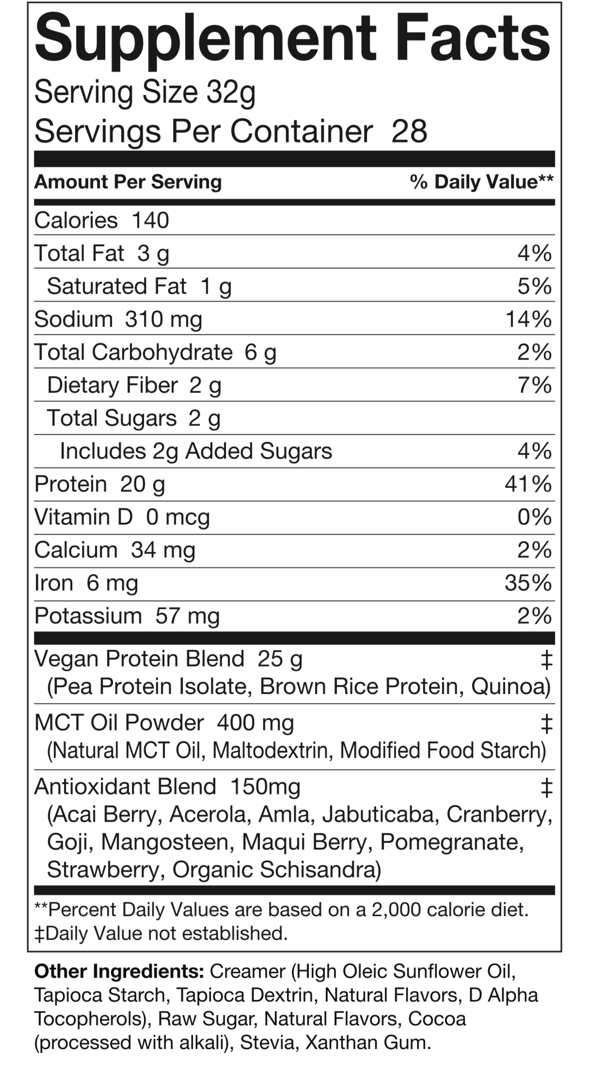 VEGAN BROWNIE BATTER MIX WHEY PROTEIN FACTS